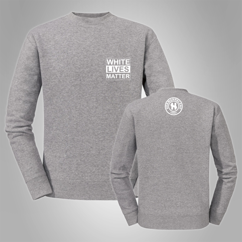 Pullover Hermannsland - White Lives Matter Brustdruck