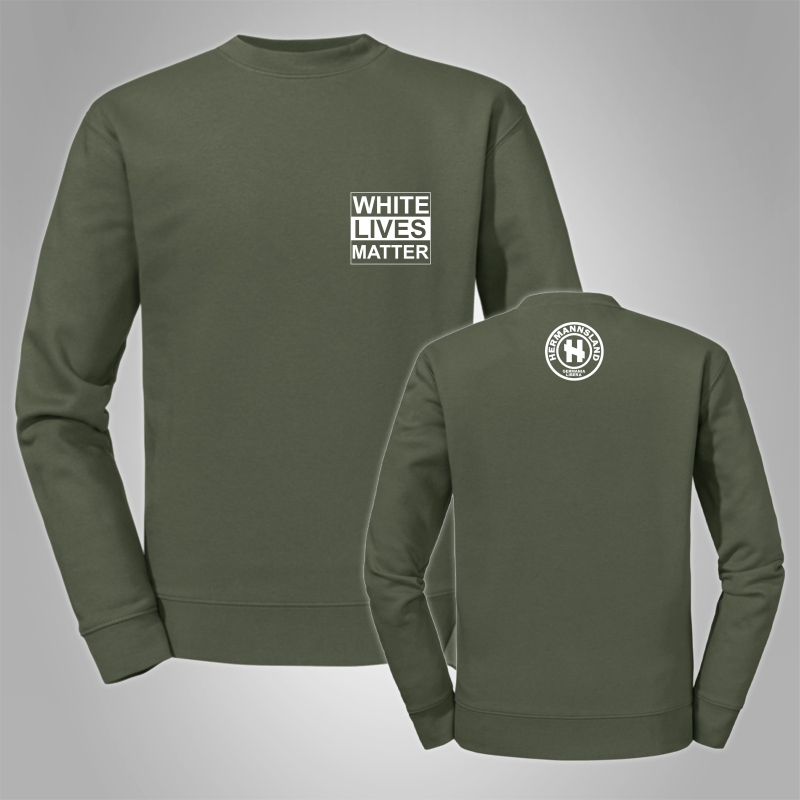 Pullover Hermannsland - White Lives Matter Brustdruck