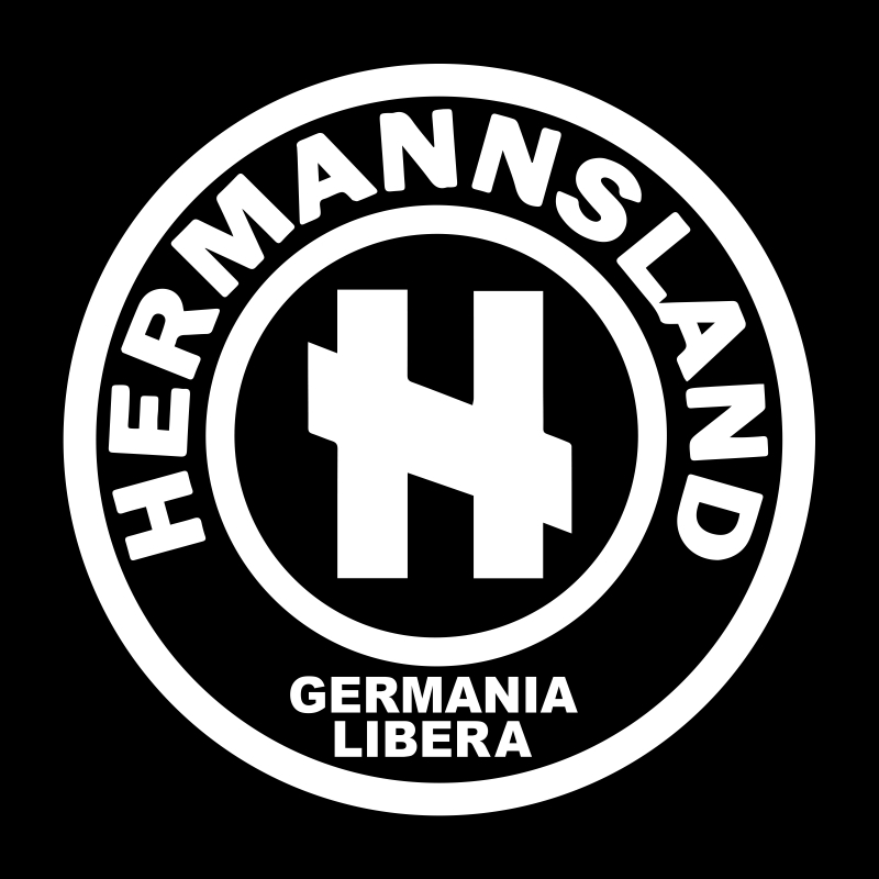 Kapuzenpullover Hermannsland Brustlogo Wei�