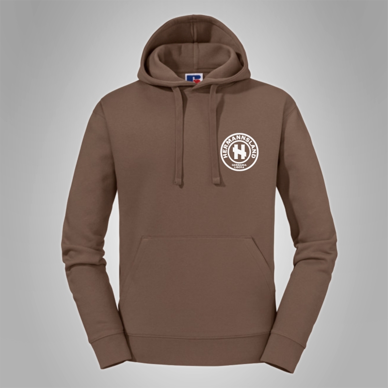 Kapuzenpullover Hermannsland Brustlogo Wei�