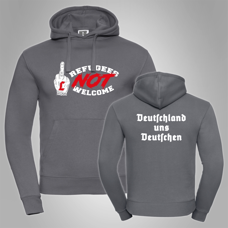 Kapuzenpullover Lunikoff - Refugees not Welcome