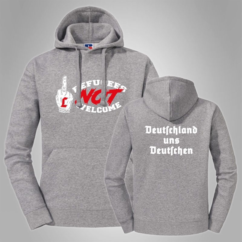 Kapuzenpullover Lunikoff - Refugees not Welcome