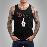 Tanktop Bandlogo Finger Schwarz