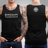 Tanktop Gesichert Rechtsextrem Schwarz