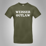 Hermannsland T-Shirt Weisser Outlaw Front Gro�
