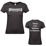 Frauen T-Shirt B�smensch Schwarz