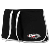 Frauen Shorts Patrone Zornig Schwarz Wei�