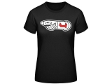 Frauen T-Shirt Patrone Gro� Schwarz