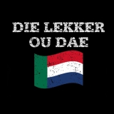 Hermannsland T-Shirt Die Lekker ou dae Schwarz