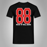 T-Shirt 88 Rock 'n' Roll Band Schwarz