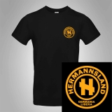 Hermannsland T-Shirt Brustlogo Gelb