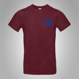 Hermannsland T-Shirt Brustlogo Blau