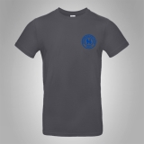 Hermannsland T-Shirt Brustlogo Blau
