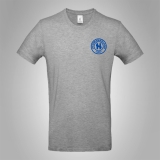 Hermannsland T-Shirt Brustlogo Blau
