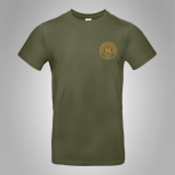 Hermannsland T-Shirt Brustlogo Gold