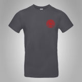 Hermannsland T-Shirt Brustlogo Rot