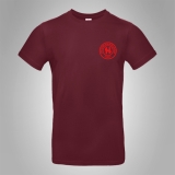Hermannsland T-Shirt Brustlogo Rot