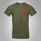Hermannsland T-Shirt Brustlogo Rot