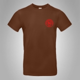 Hermannsland T-Shirt Brustlogo Rot