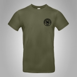 Hermannsland T-Shirt Brustlogo Schwarz