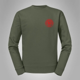 Pullover Hermannsland - Brustlogo Rot