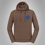 Kapuzenpullover Hermannsland Brustlogo Blau