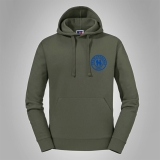Kapuzenpullover Hermannsland Brustlogo Blau
