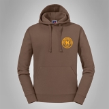 Kapuzenpullover Hermannsland Brustlogo Gelb