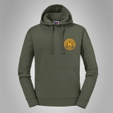 Kapuzenpullover Hermannsland Brustlogo Gelb