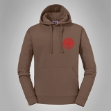 Kapuzenpullover Hermannsland Brustlogo Rot