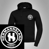 Kapuzenpullover Hermannsland Brustlogo Wei�