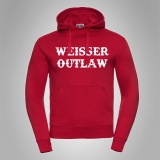 Kapuzenpullover Weisser Outlaw Front Gro�