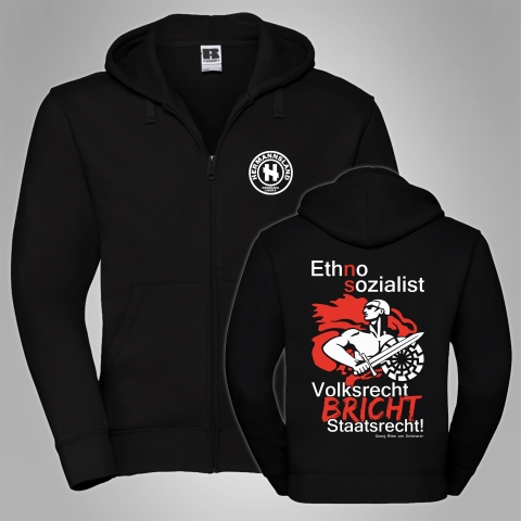 Kapuzenjacke Hermannsland Ethno-Sozialist