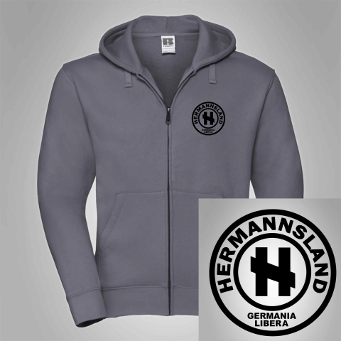Kapuzenjacken Hermannsland Brustlogo Schwarz