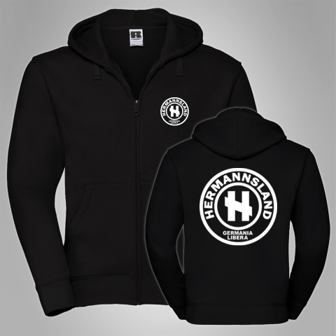 Kapuzenjacke Hermannsland Logo Gro�