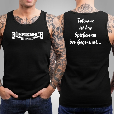 Tanktop Bösmensch Schwarz