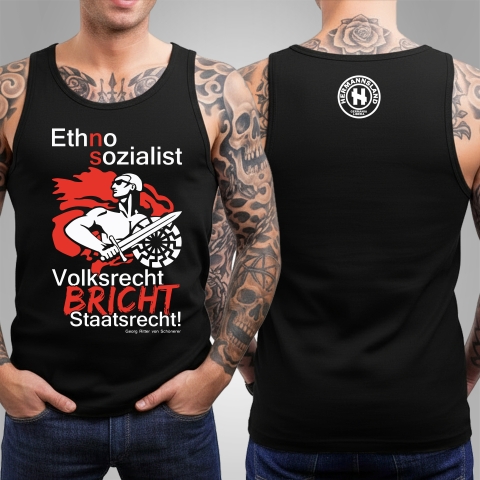 Tanktop Ethno-Sozialist Schwarz