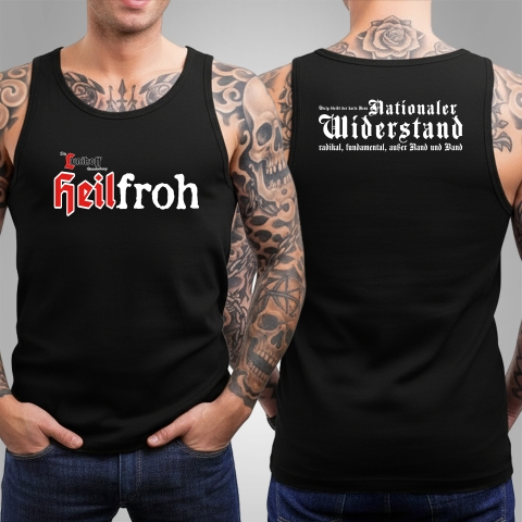 Tanktop Heilfroh Schwarz