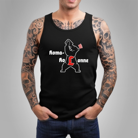 Tanktop Koma Kolonne Schwarz