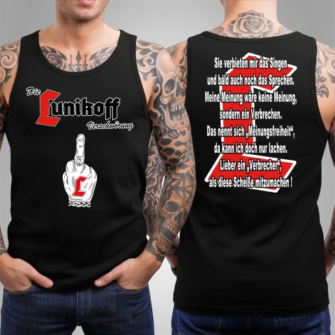 Tanktop Meinungsfreiheit Schwarz