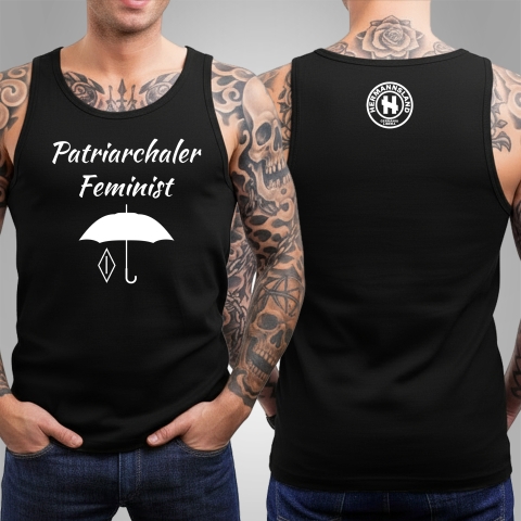Tanktop Patriarchaler Feminist Schwarz