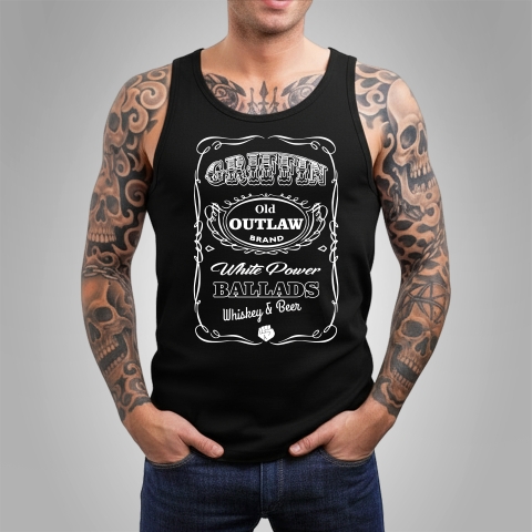 Tanktop Griffin - White Power Ballads Schwarz