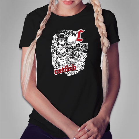 Frauen T-Shirt The OWL and the CATFISH