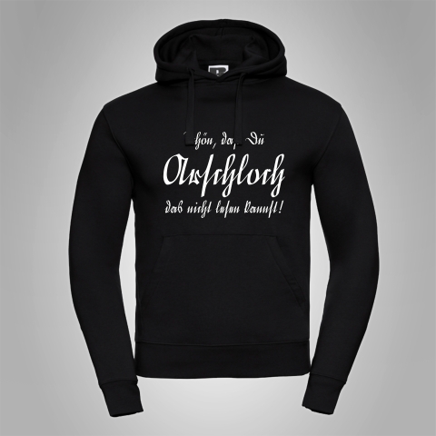 Kapuzenpullover Hermannsland Arschloch