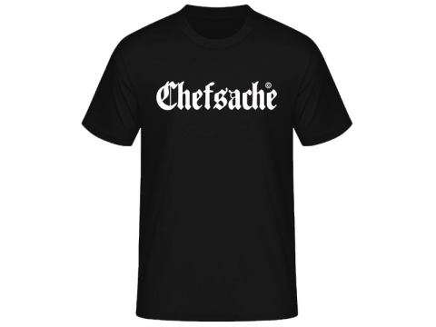 Hermannsland T-Shirt Chefsache Schwarz