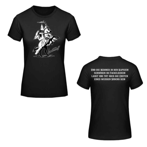 Frauen T-Shirt Lunikoff KKKReiter Schwarz