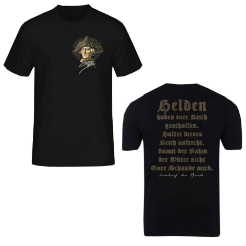 Friedrich der Groe T-Shirt Schwarz