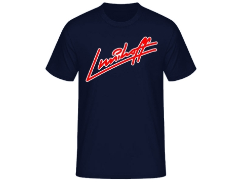 Lunikoff T-Shirt Unterschrift Marine Gre XL