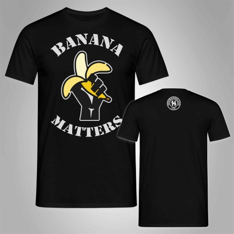 Hermannsland T-Shirt Banana Matters Schwarz