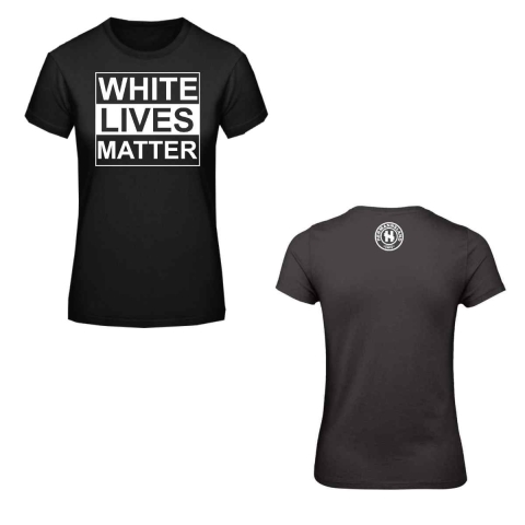 Frauen T-Shirt White Lives Matter Schwarz